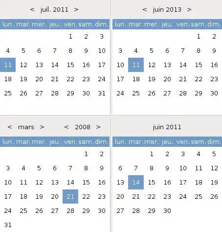 Download web tool or web app JCalendar