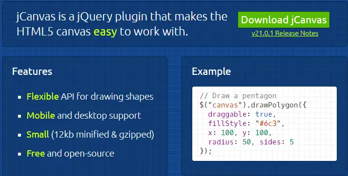 Descargue la herramienta web o la aplicación web jCanvas