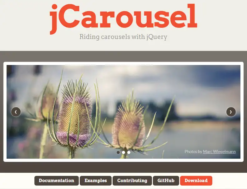 Web ツールまたは Web アプリ jCarousel をダウンロード