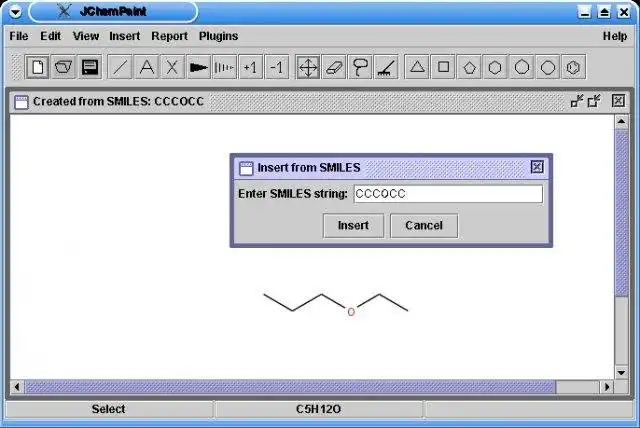 Descargue la herramienta web o la aplicación web JChemPaint Applet and Swing Application