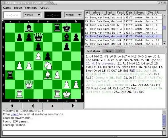 Unduh alat web atau aplikasi web JChessBoard untuk dijalankan di Linux online