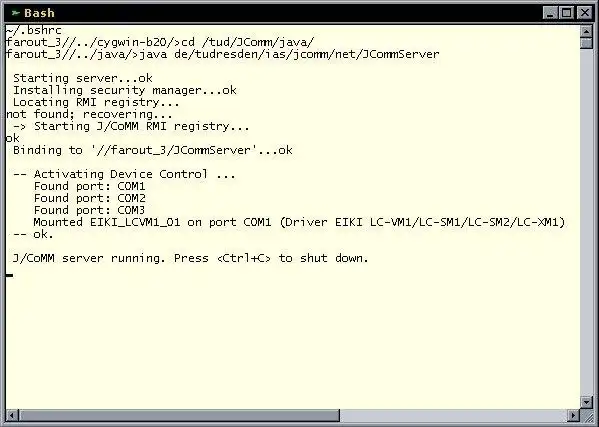 Scarica lo strumento web o l'app web J/CoMM - Java RS232 Device Control