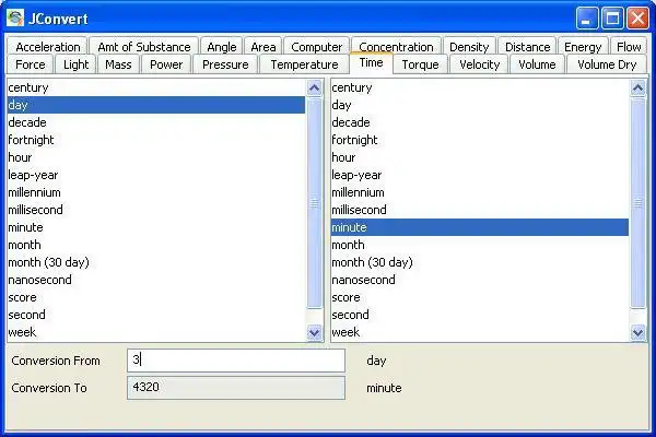 Download web tool or web app JConvert - Unit Conversion (Java based) to run in Windows online over Linux online