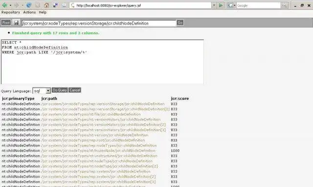 Download web tool or web app JCR Web Explorer
