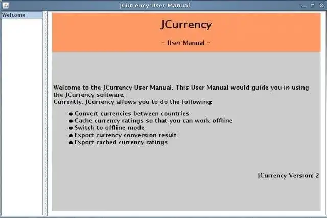 Download web tool or web app JCurrency