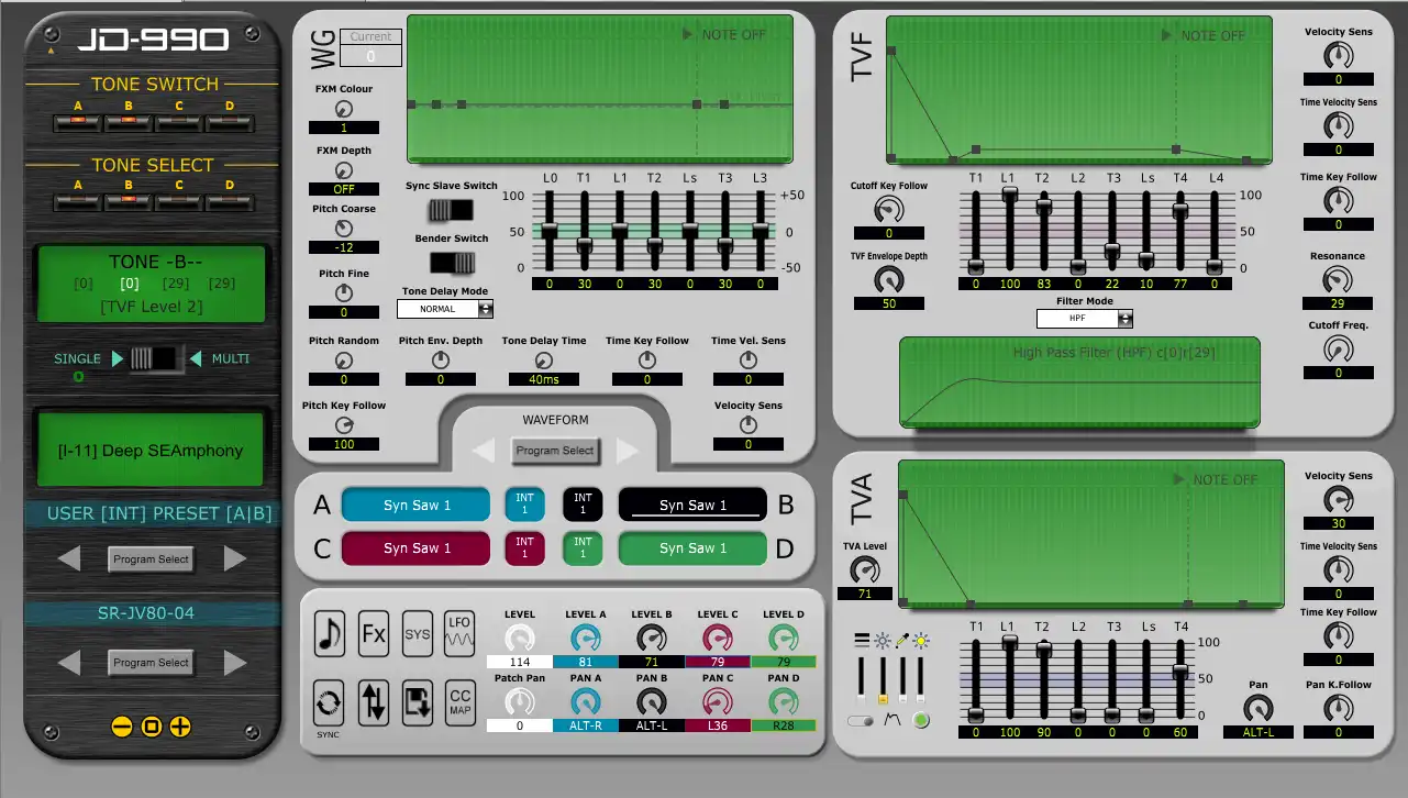 قم بتنزيل أداة الويب أو تطبيق الويب JD990 Super Editor