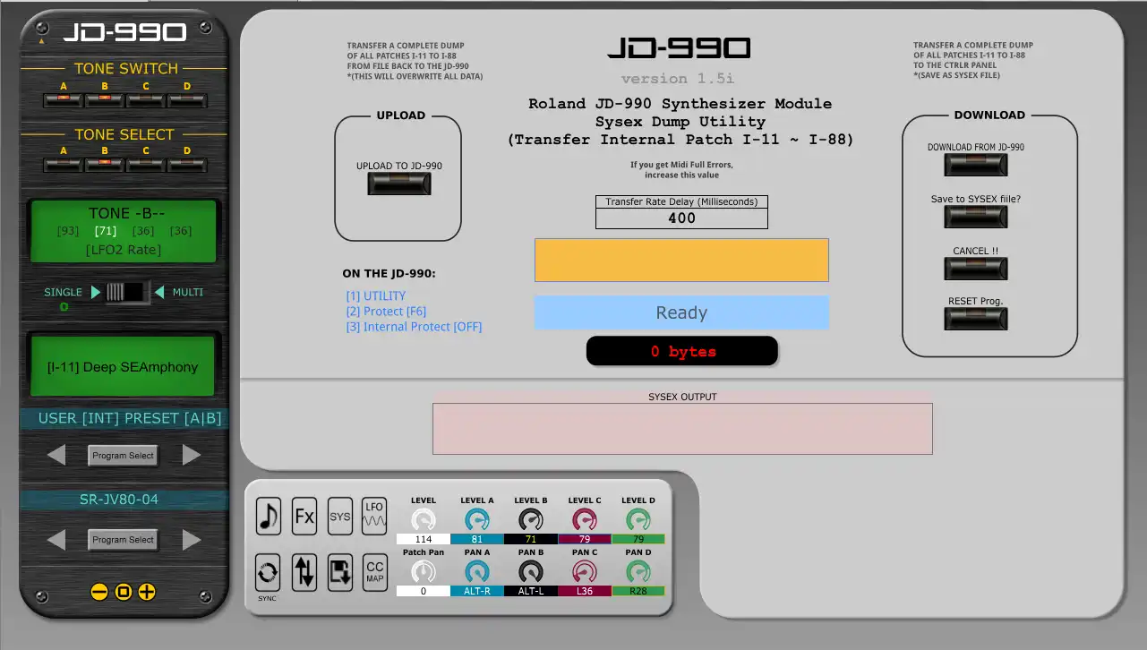 Download web tool or web app JD990 Super Editor