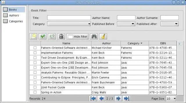 Download web tool or web app JDAL (Java Database Application Library)