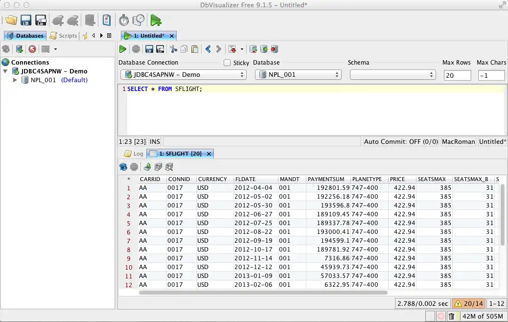 Download web tool or web app jdbc4sapnw