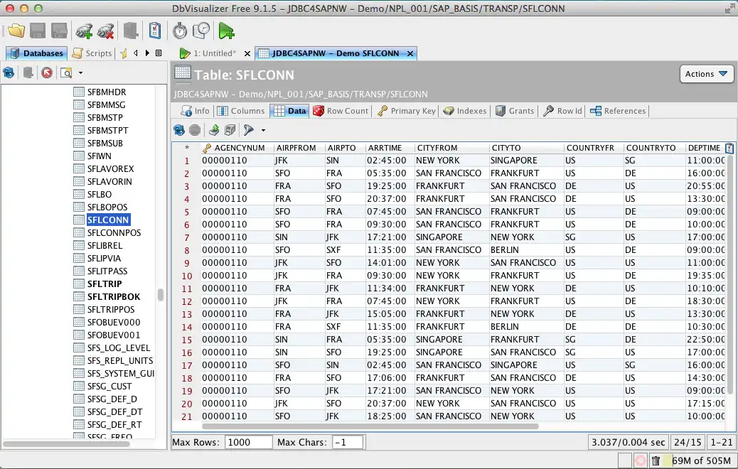 Unduh alat web atau aplikasi web jdbc4sapnw