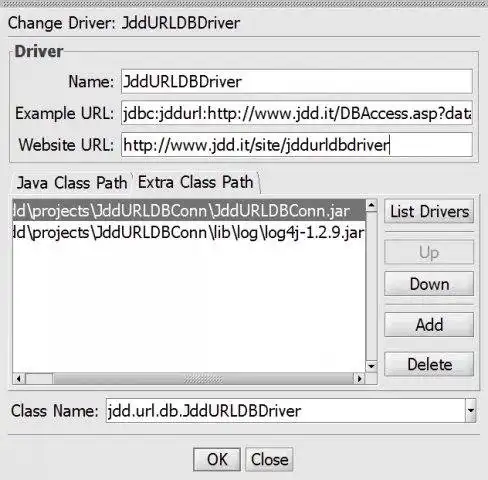 Download web tool or web app JddURLDBDriver