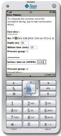 Download web tool or web app jDiveCalc to run in Linux online