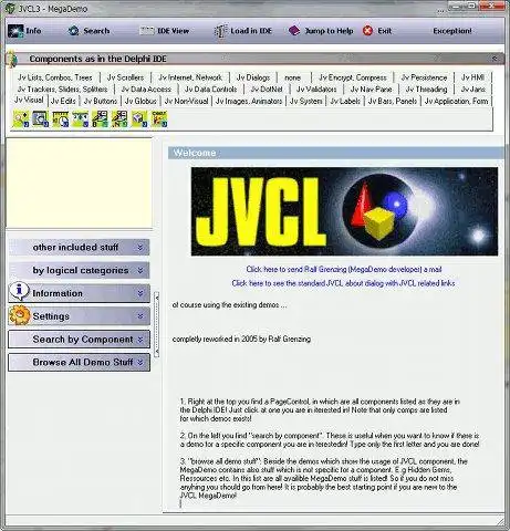 Download web tool or web app JEDI VCL for Delphi