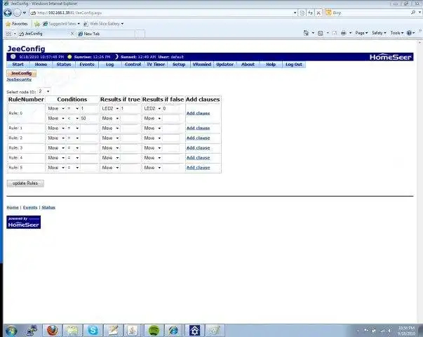 Download web tool or web app JeeLink for HomeSeer