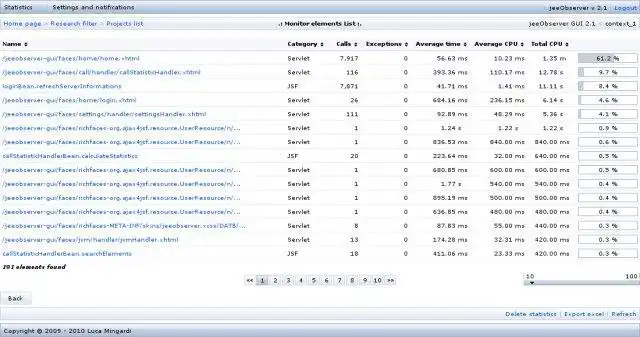 Tải xuống công cụ web hoặc ứng dụng web jeeObserver để chạy trong Linux trực tuyến