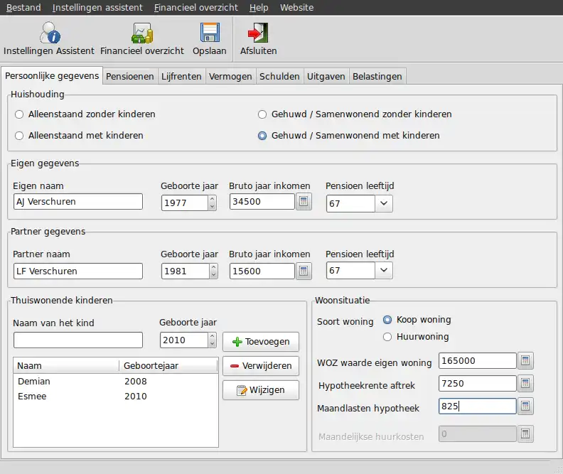 I-download ang web tool o web app Je Financiele Toekomst