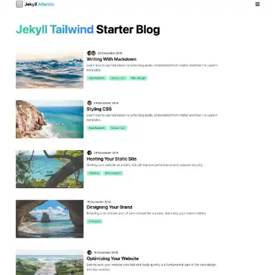 Unduh alat web atau aplikasi web Jekyll Atlantic