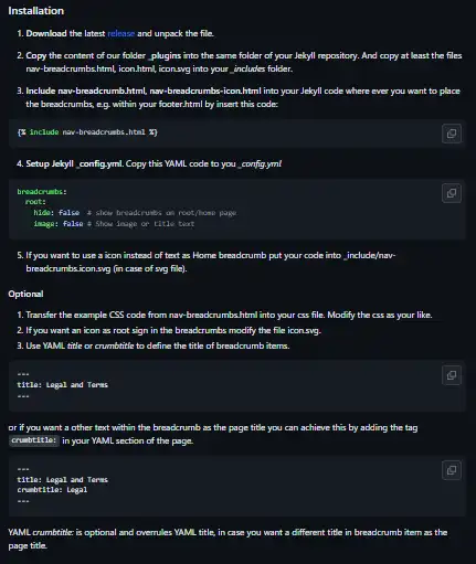 下载网络工具或网络应用程序 jekyll-breadcrumbs