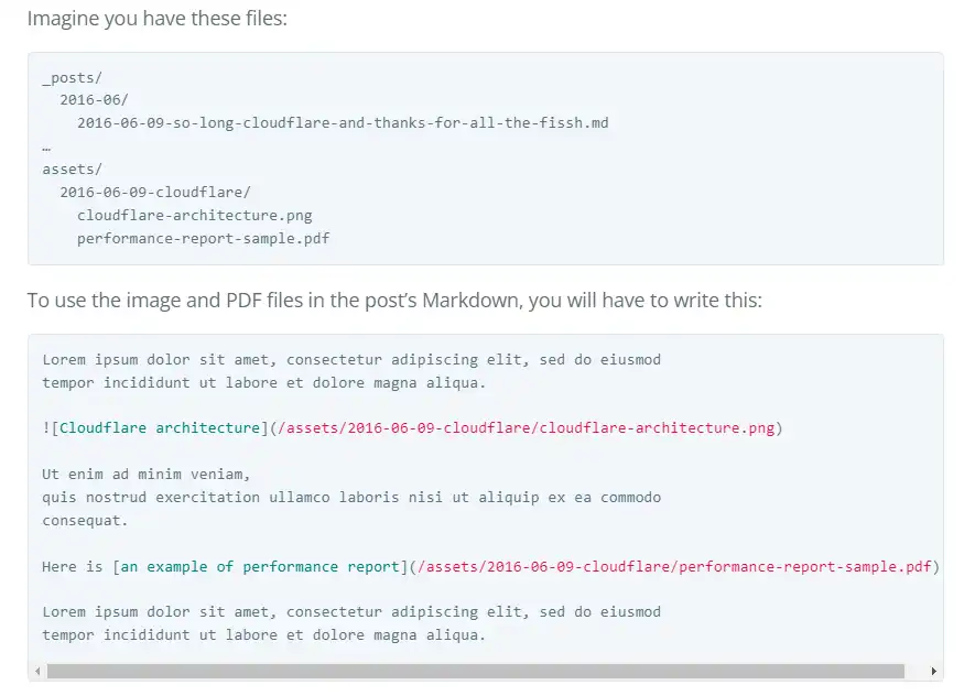 Descargue la herramienta web o la aplicación web jekyll-postfiles