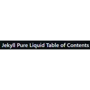 Free download Jekyll Pure Liquid Table of Contents Windows app to run online win Wine in Ubuntu online, Fedora online or Debian online
