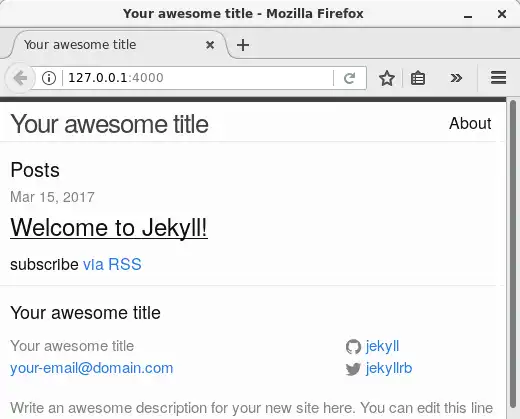 Unduh alat web atau aplikasi web Jekyll