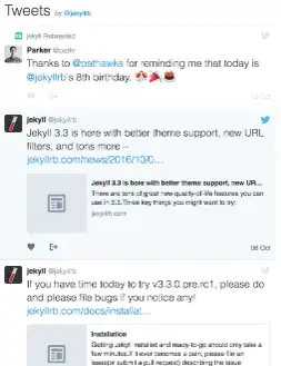 Scarica lo strumento web o l'app web jekyll-twitter-plugin