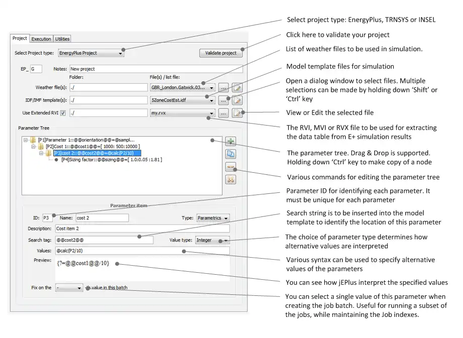 Download web tool or web app jEPlus - Parametrics for E+ and TRNSYS