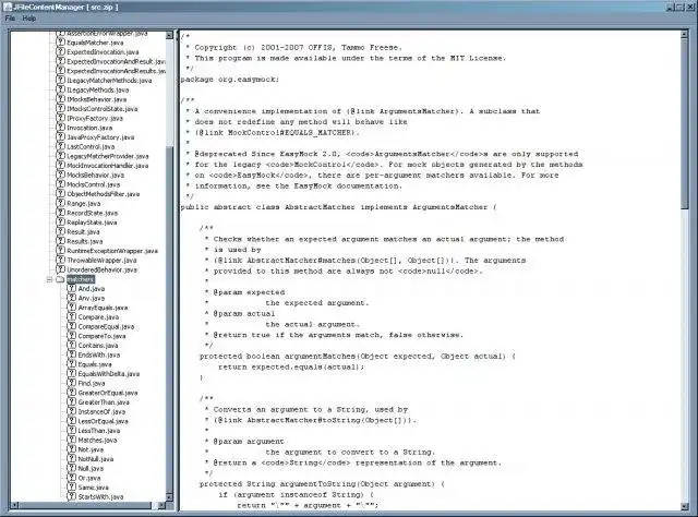 Download web tool or web app JFileContentManager