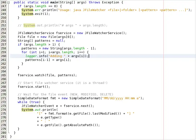 Download web tool or web app jfilewatcher