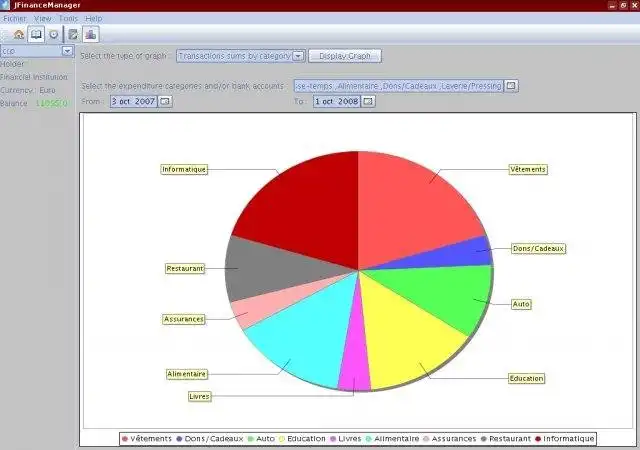 Web aracını veya web uygulamasını indirin JFinanceManager