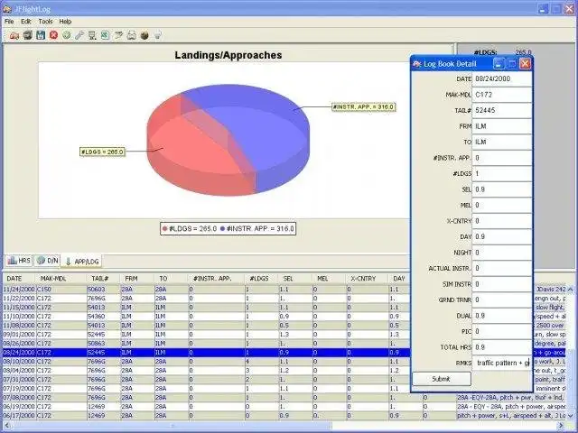 دانلود ابزار وب یا برنامه وب JFlightLog-Pilot Log Book Flight Logbook