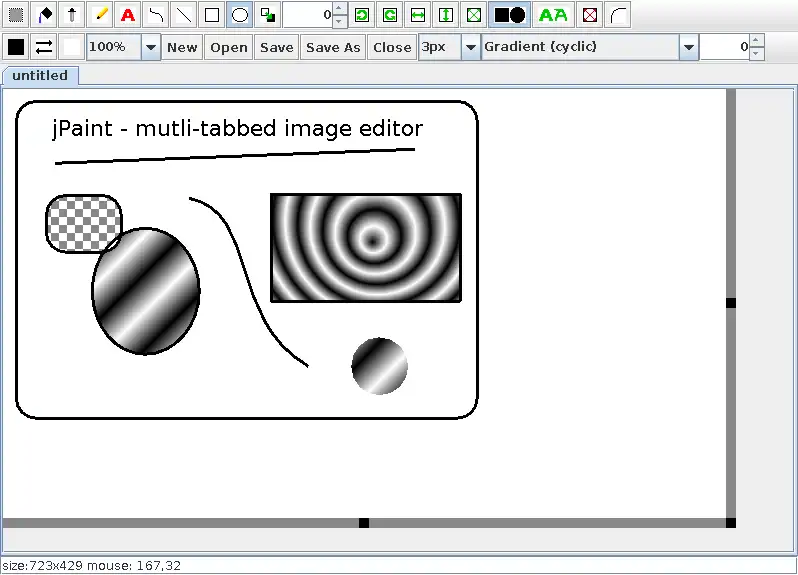 Muat turun alat web atau aplikasi web jfPaint