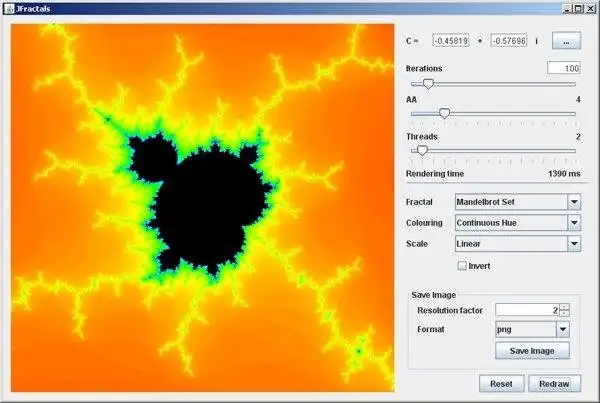 Web aracını veya web uygulamasını indirin JFractals