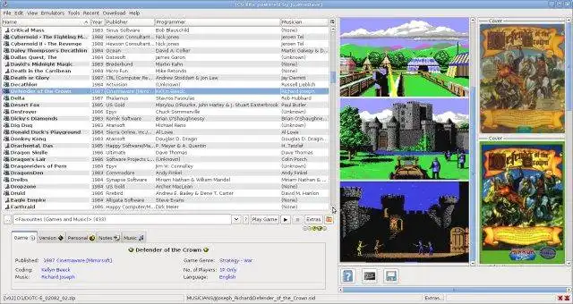 Download web tool or web app jGameBase - Universal Emulator Frontend to run in Windows online over Linux online