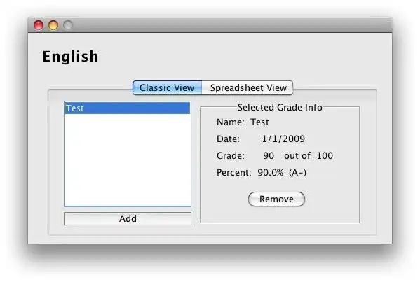 הורד את כלי האינטרנט או אפליקציית האינטרנט JGradeBook