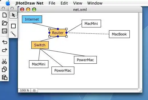 ดาวน์โหลดเครื่องมือเว็บหรือเว็บแอป JHotDraw เพื่อทำงานใน Linux ออนไลน์