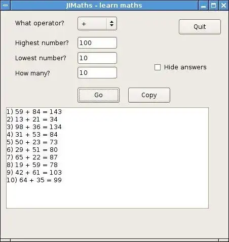 Download web tool or web app JIMaths - helping children learn maths. 