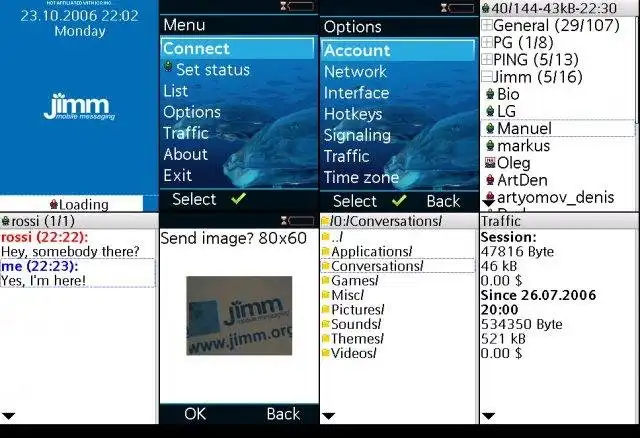 ดาวน์โหลดเครื่องมือเว็บหรือเว็บแอป Jimm - Mobile Messaging