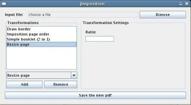 Download web tool or web app jImposition