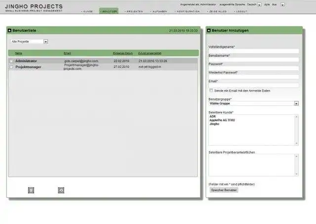 Download web tool or web app Jingho project management