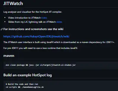 Download web tool or web app JITWatch