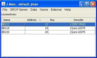 Web ツールまたは Web アプリ j-man をダウンロード: オンライン Linux 上で Windows オンラインで実行する Java ベースの SRCP クライアント