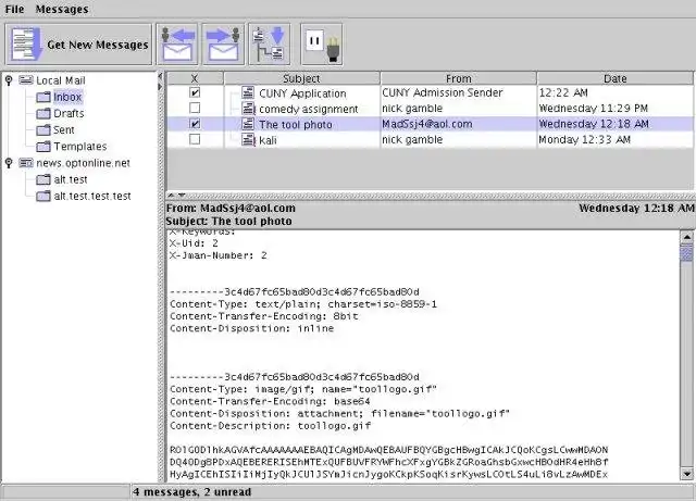 下载网络工具或网络应用 jman - Java Mail And News