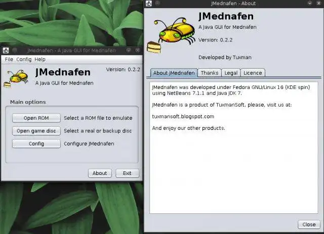 Download web tool or web app JMednafen to run in Linux online