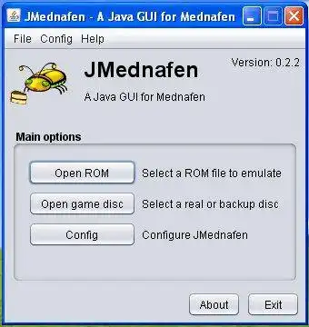 Muat turun alat web atau aplikasi web JMednafen untuk dijalankan dalam Windows dalam talian melalui Linux dalam talian