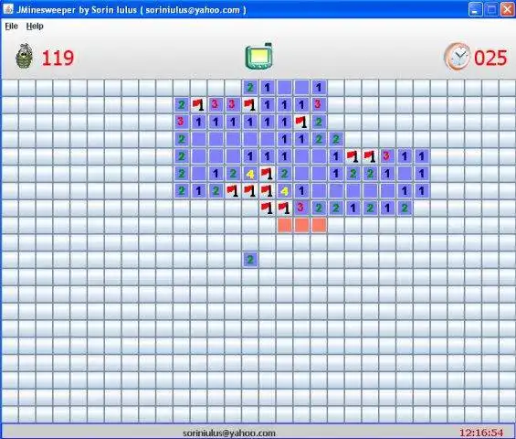 Download webtool of webapp JMinesweeper om online in Linux te draaien