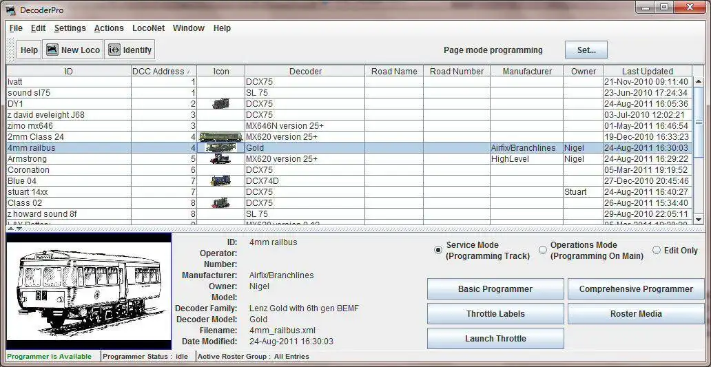 Télécharger l'outil Web ou l'application Web JMRI Model Railroad Interface