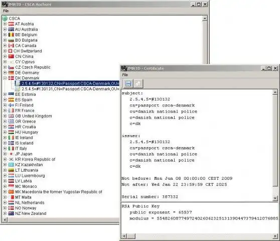 Descargue la herramienta web o la aplicación web JMRTD: documentos de viaje legibles por máquina