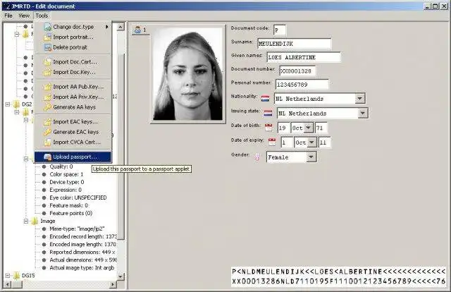 Descargue la herramienta web o la aplicación web JMRTD: documentos de viaje legibles por máquina