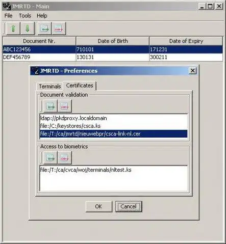 Завантажте веб-інструмент або веб-програму JMRTD: машиночитані проїзні документи